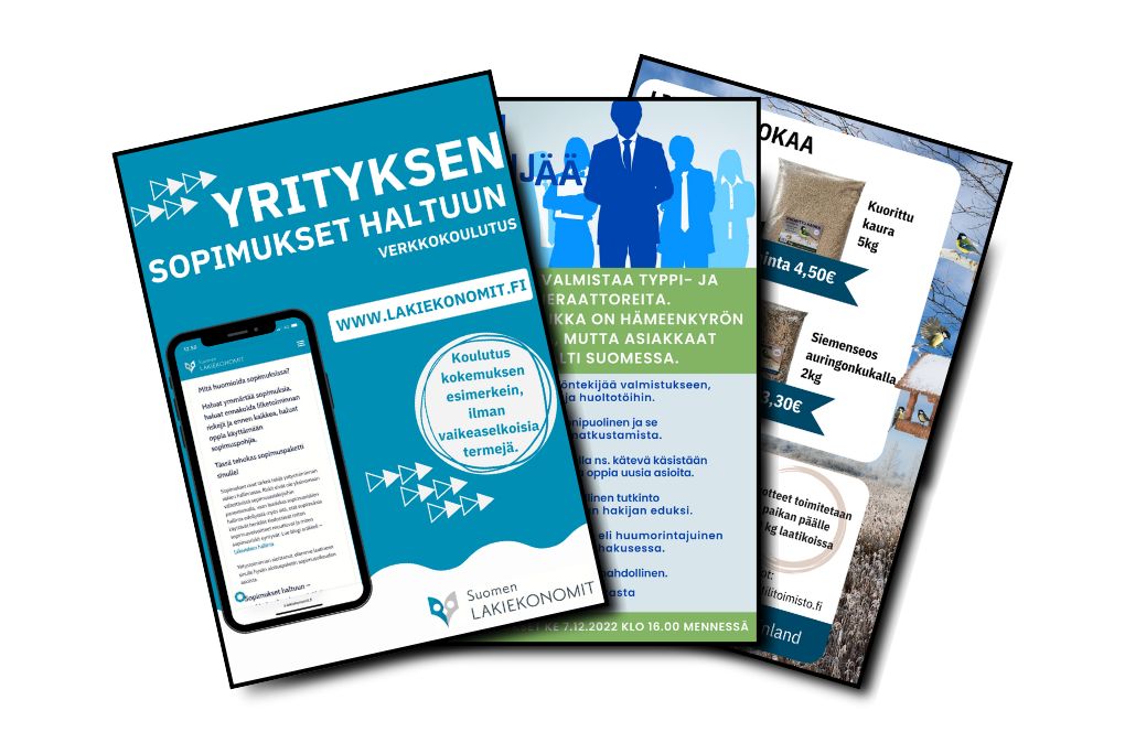Esitteiden suunnittelu